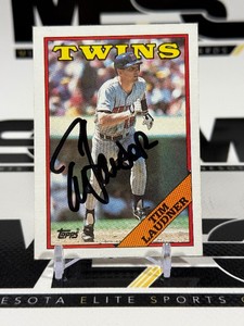 Tim Laudner Autograph 1988 Topps Minnesota Twins Baseball Card