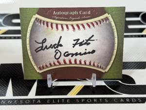 Fats Domino Autograph Signature Card Billiards Legend