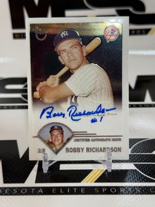 Bobby Richardson Autograph Topps Certified Issue 2003 #TA-BR Baseball Card