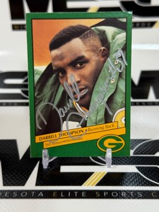 Darrell Thompson Autograph Green bay Packers Football Card