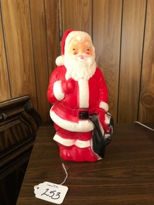 Empire blow mold table top Santa, lights