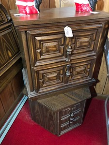 End table and night stand both pieces