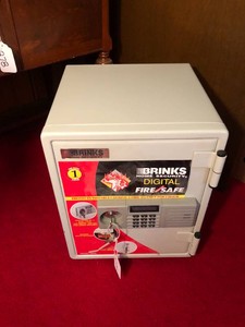 Brinks Home Security digital safe with key