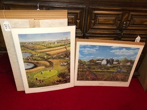 Unframed pictures - artist proof Old Friends and No. 16 Lester Prairie Municipal