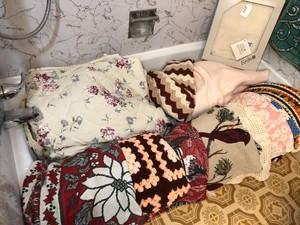Afghans, blankets, comforter