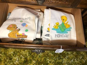 Painted dish towels