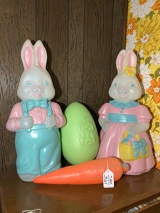 Easter blow molds, all 4 pcs