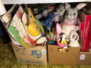 Easter decorations 2 boxes of