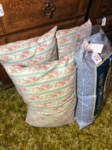 (4) Feather pillows