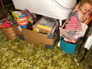 Assortment of childrens toys