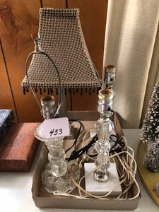 Table top lamps, not all matching