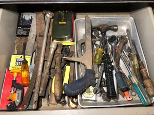 Hand tools, Stanley sensor all in drawer