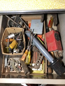 Hand tools all in drawer