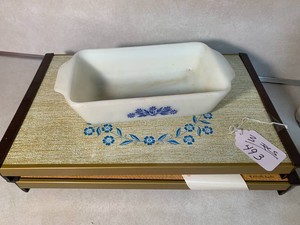 Sandwich warmers and Fire King loaf pan