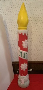 Noel candle blow mold