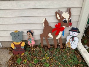 Wood yard art