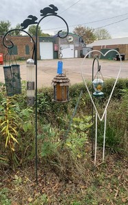 Shepherds hooks and feeders
