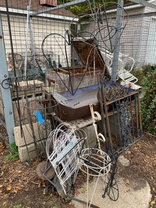 All metal - flower stands, gates, flower holders and more