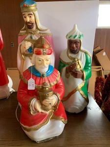 3 wisemankings blow molds (3 pieces)