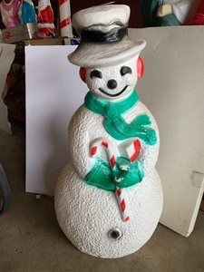 Snowman blow mold