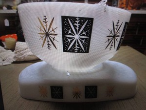 Federal Glass atomic snowflakestarburst bowl and baking dish