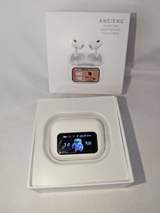 Wireless Earbuds with Color Touchscreen Charging Case & Box  ANCENC Labeled