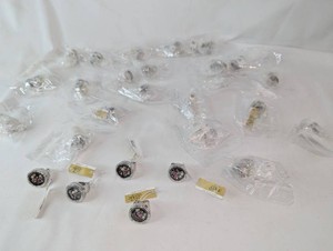 The Good Bead Costume Ring Lot  Silver-Tone Charm-Filled Faces with Rhinestone Borders