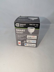 NIB Electric Hubspace Smart Light Socket  White, E26 Base