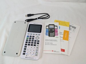 New, Out of Box- Texas Instruments TI-84 Plus CE Graphing Calculator with Cover & USB Cable