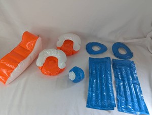 Pedigree Sindy Pool Set 1974 Inflatable Furniture & Pool Accessory Lot  Chairs, Lounger, Rafts & Rings