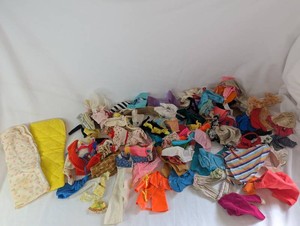 Large Vintage BarbieFashion Doll Clothing Lot with Sleeping Bags, Hats
