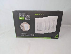 NIB SW2 Wi-Fi Smart Dimmer Switches  White, Boxed 4-Pack