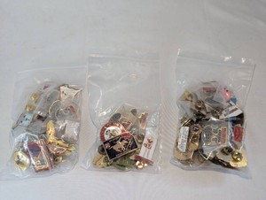 Vintage VFW & Military Order of the Cootie Pin Collection  Three Bags of Convention & Souvenir Pins