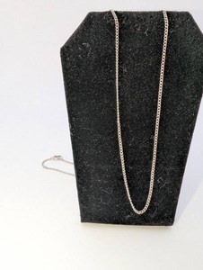 Sterling-Marked Fine Curb Chain Necklace  18 Inches, 1.8 Grams