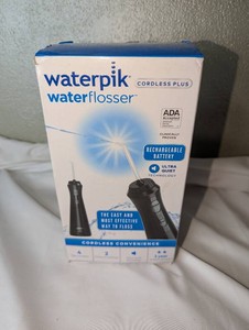NIB Waterpik Cordless Plus Rechargeable Water Flosser  Jet Black, Retail Box