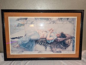 Framed 1892 Reproduction Print Neoclassical The Betrothed