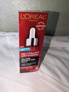 NIB LOral Paris Revitalift 10% Glycolic Acid Serum  Fragrance Free, 1 oz.