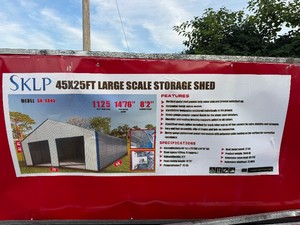 50x25FT Large Scale Storage Shed