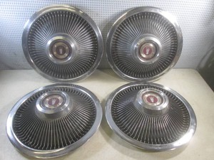 (D-4) Set of 4 Vintage 1968-1973 Ford Galaxie LTD Squire Turbine 15 Hubcaps (Heavy)