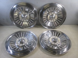 (BSB) Set of 4 1957-1959 Ford Galaxie T-Bird 14 Hubcaps