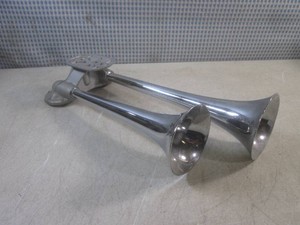 (EW3) Vintage Ford Truck Chrome Trumpet Dual Horns Rat Hot Rod