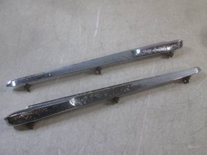 (F-0) Pair of Vintage 1962 Pontiac Parisinne Chrome Fender Ornaments
