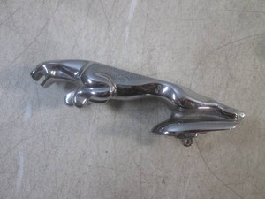 (F-0) Vintage Leaping Jaguar Chrome Mascot Hood Ornament 5 Length