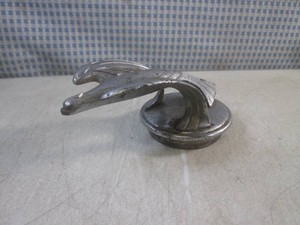 (F-0) Vintage 1920s 30s Chrome Bird Radiator Cap Hot Rat Rod
