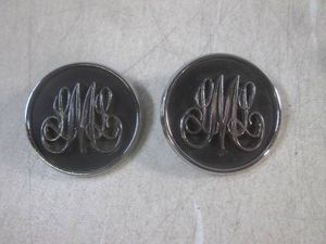 (F-0) Pair of Vintage 1974-1976 Pontiac LaMans Roof Side Sail Panel Emblems OEM #9601416