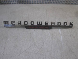 (F-0) Vintage 1949-1952 Dodge Meadowbrook Fluid Drive Emblem