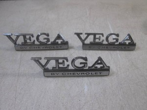 (F-0) 3 Vintage 1973-1977 Vega By Chevrolet Emblems #9614435