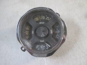 (BSB) Vintage 1950s Studebaker Oil Heat Gas Amp Gauge