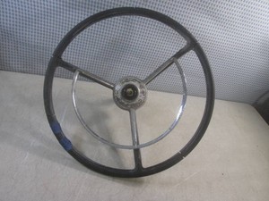 (FS) 1958 Ford Fairlane Steering Wheel with Horn Ring and Center Badge