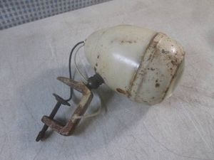 (BSB) Vintage Art Deco Bullet Shaped Clamp-On Lamp